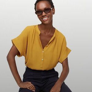 J Crew Point Sur Drapey Popover Shirt